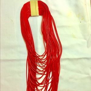 Beautiful Red Rope Gold Magnet